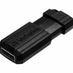 Verbatim® PinStripe USB Flash Drive, 32GB, Black, Pack Of 10