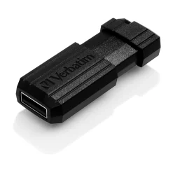 Verbatim® PinStripe USB Flash Drive, 8GB, Black