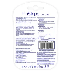 Verbatim® PinStripe USB Flash Drive, 16GB, Black