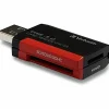 Verbatim Pocket Card Reader, USB 3.0 - Black - SD, microSD, SDXC, miniSD, miniSDHC, microSDHC, microSDXC, SDHC - USB 3.0 - External1