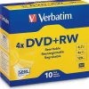 Verbatim® QZ2776 DVD+RW Disc Spindle, Silver, Pack Of 10