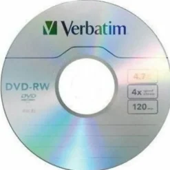 Verbatim® QZ2776 DVD+RW Disc Spindle, Silver, Pack Of 10