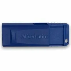 Verbatim Retractable USB 2.0 Flash Drive, 8GB, Blue