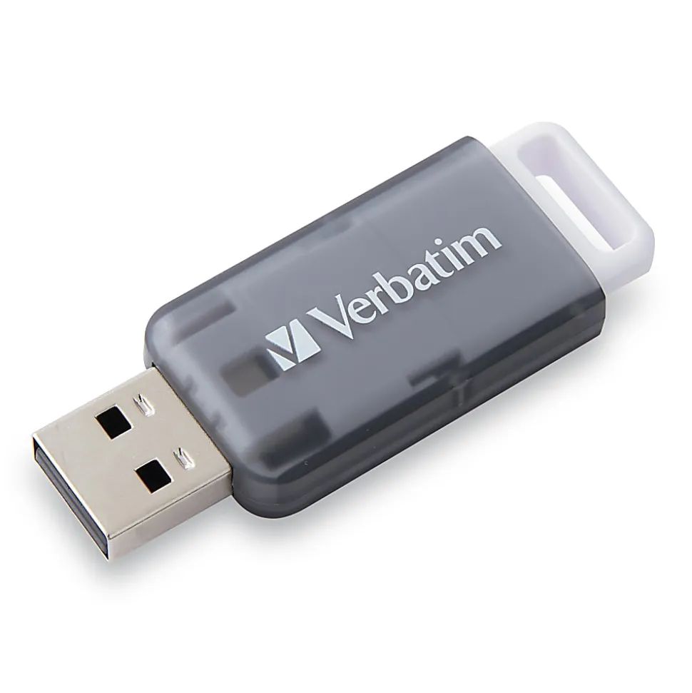 Verbatim® SeaGlass USB 3.2 Gen 1 Flash Drive, 128GB, Gray