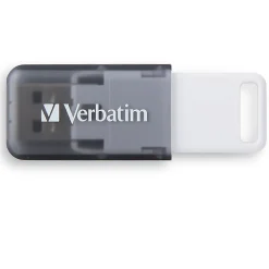 Verbatim® SeaGlass USB 3.2 Gen 1 Flash Drive, 128GB, Gray
