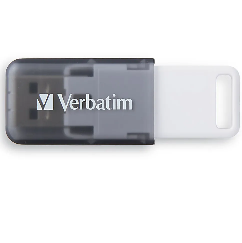 Verbatim® SeaGlass USB 3.2 Gen 1 Flash Drive, 128GB, Gray