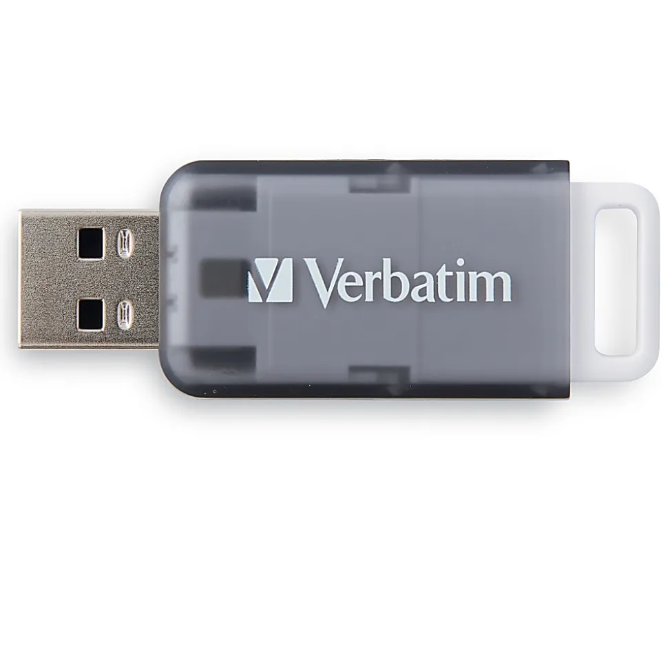 Verbatim® SeaGlass USB 3.2 Gen 1 Flash Drive, 128GB, Gray