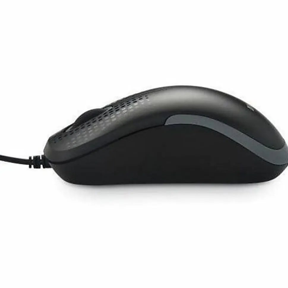 Verbatim Silent Corded Optical Mouse - Black - Optical - Cable - Black - USB Type A - Scroll Wheel - 3 Button(s) - 1 Each