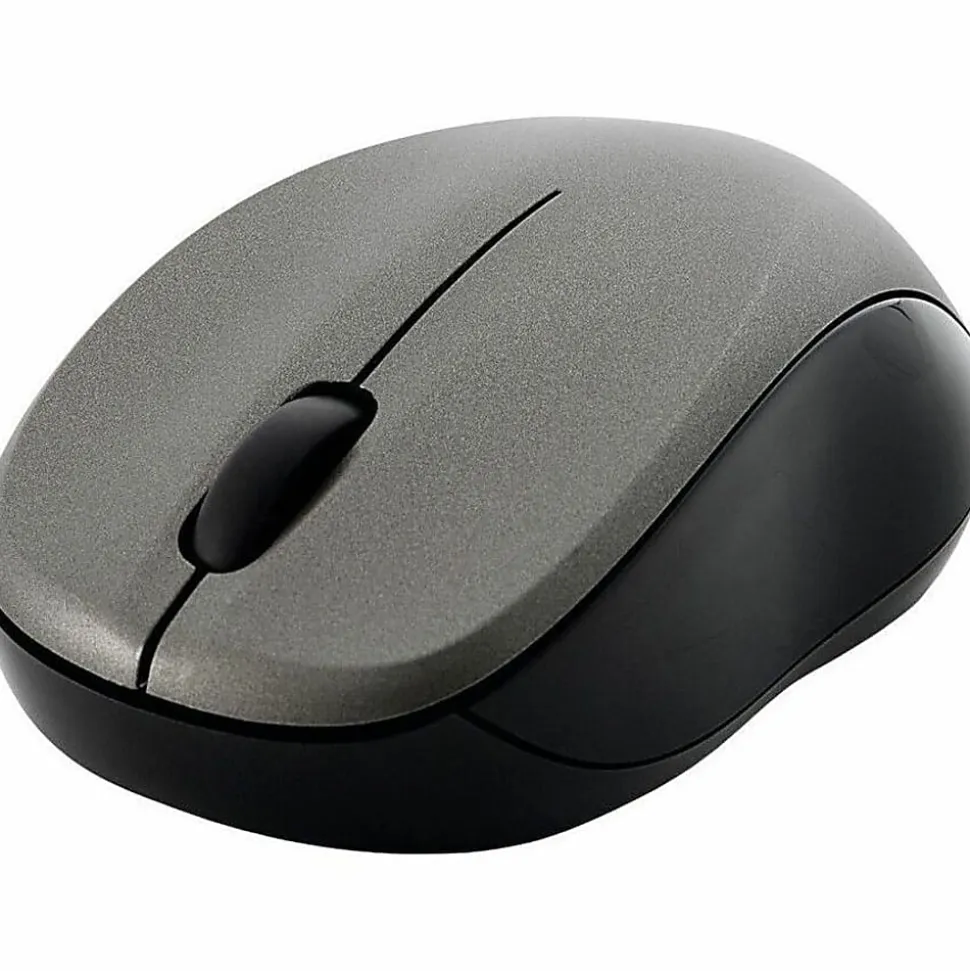 Verbatim Silent Wireless Blue LED Mouse - Graphite - Blue LED/Optical - Wireless - Radio Frequency - Graphite - 99769