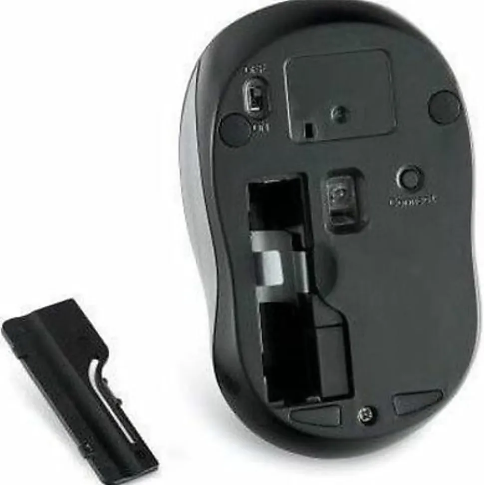 Verbatim Silent Wireless Blue LED Mouse - Graphite - Blue LED/Optical - Wireless - Radio Frequency - Graphite - 99769