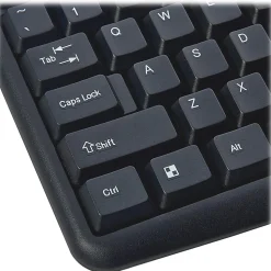 Verbatim® Slimline Corded USB Keyboard & Mouse Combo, Black