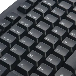 Verbatim® Slimline Corded USB Keyboard & Mouse Combo, Black