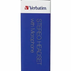 Verbatim Stereo Headset with Microphone - Stereo - Mini-phone (3.5mm) - Wired - 32 Ohm - 20 Hz to 20 kHz - 70721