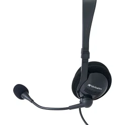 Verbatim Stereo Headset with Microphone and In-Line Remote - Stereo - USB Type A - Wired - 32 Ohm - 20 Hz to 20 kHz - 70723
