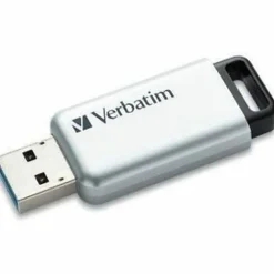 Verbatim Store 'n' Go Secure Pro 64GB USB 3.0 Flash Drive, Silver
