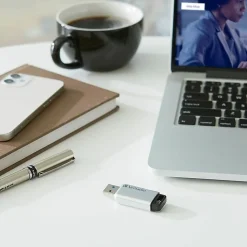 Verbatim Store 'n' Go Secure Pro 64GB USB 3.0 Flash Drive, Silver