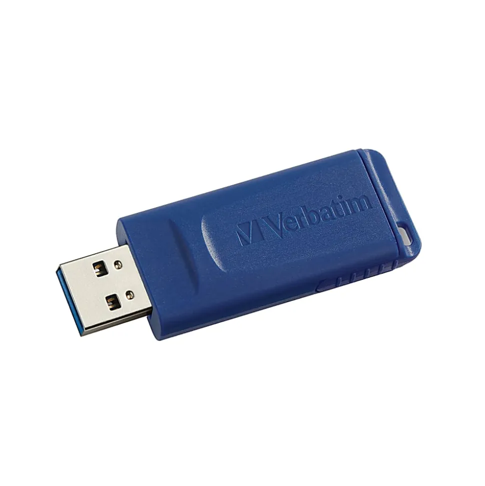 Verbatim® 70897 Store 'n' Go® USB-A Flash Drives, 32GB, Assorted Colors, Pack Of 5 Flash Drives
