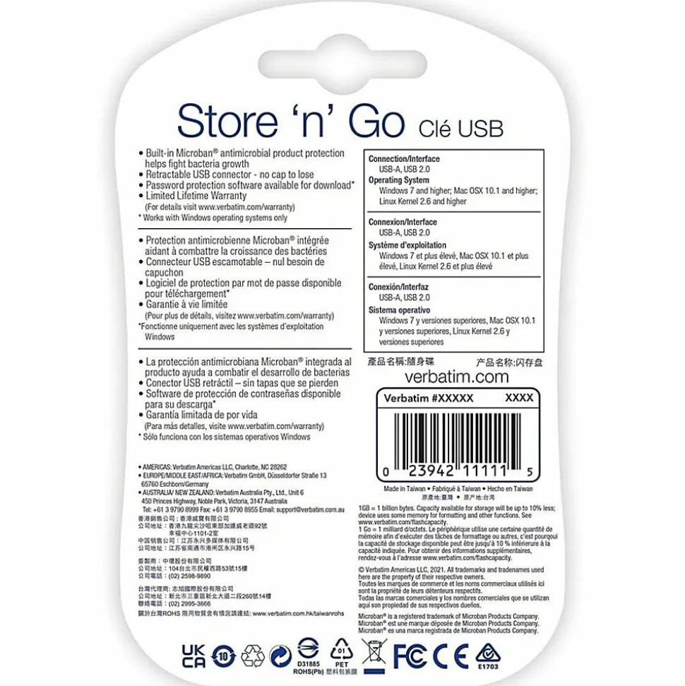 Verbatim® Store 'n' Go™ USB Flash Drive, 16GB
