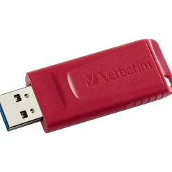 Verbatim Store 'n' Go USB Flash Drives - 16 GB - USB 2.0 - Red - Lifetime Warranty - 4 / Carton