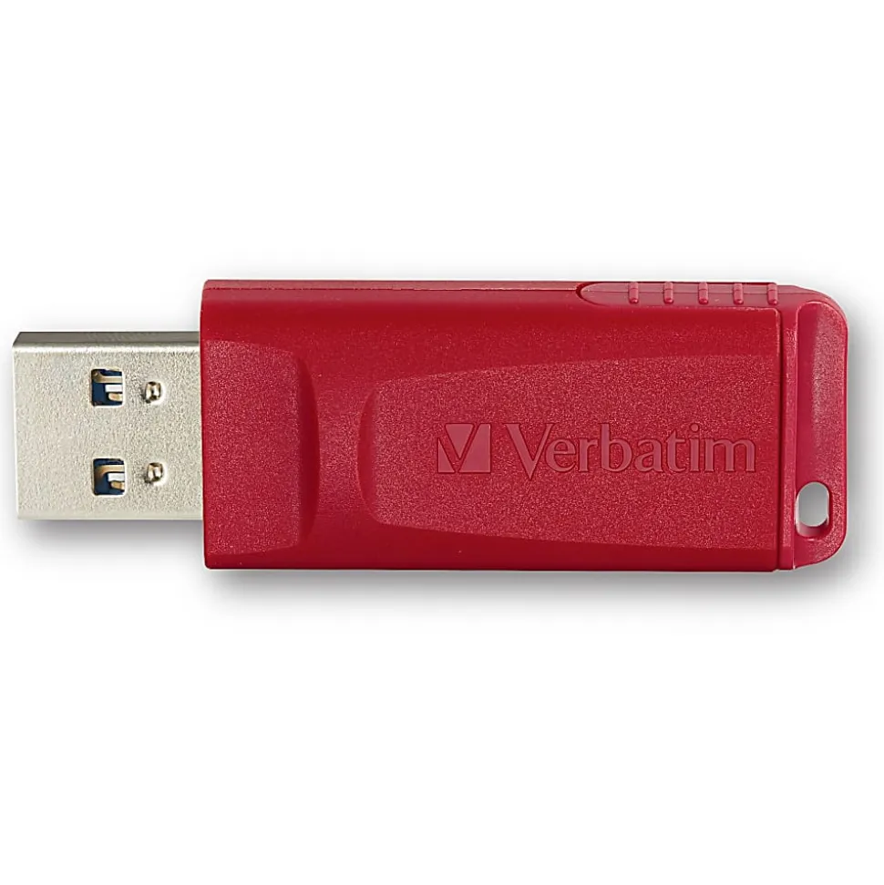 Verbatim Store 'n' Go USB Flash Drives - 16 GB - USB 2.0 - Red - Lifetime Warranty - 4 / Carton