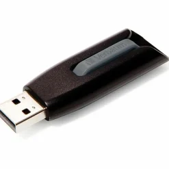 Verbatim® Store 'n' Go™ V3 USB 3.0 Flash Drive, 256GB, Gray