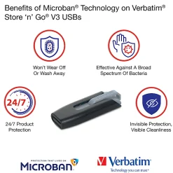 Verbatim Store'n'Go V3 USB 3.0 Gen 1 32GB, Gray