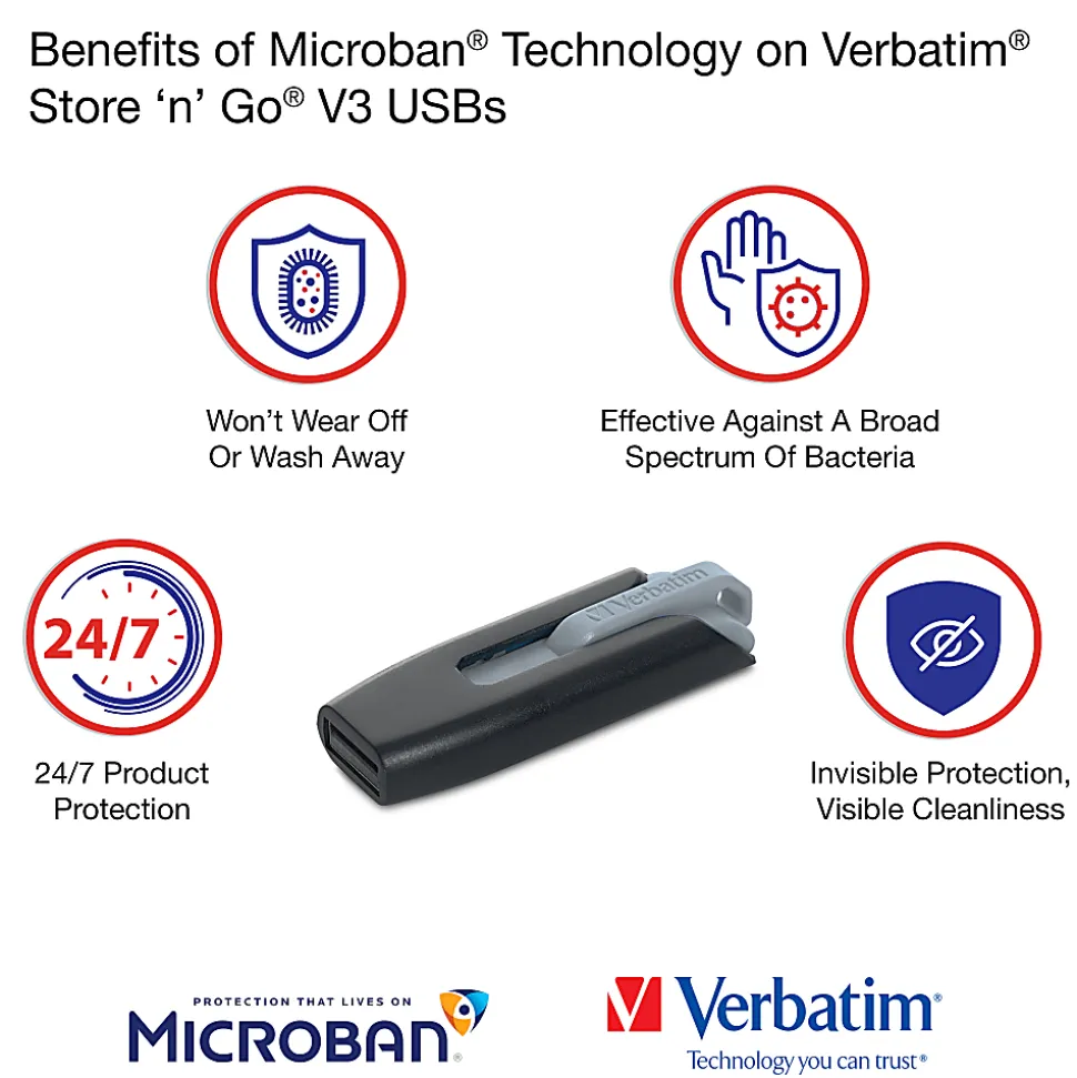 Verbatim Store'n'Go V3 USB 3.0 Gen 1 32GB, Gray