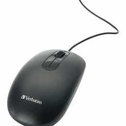 Verbatim Wired Keyboard and Mouse - USB Cable Keyboard - USB Mouse - 1000 dpi - Multimedia Hot Key(s) - 70734