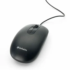 Verbatim Wired Keyboard and Mouse - USB Cable Keyboard - USB Mouse - 1000 dpi - Multimedia Hot Key(s) - 70734