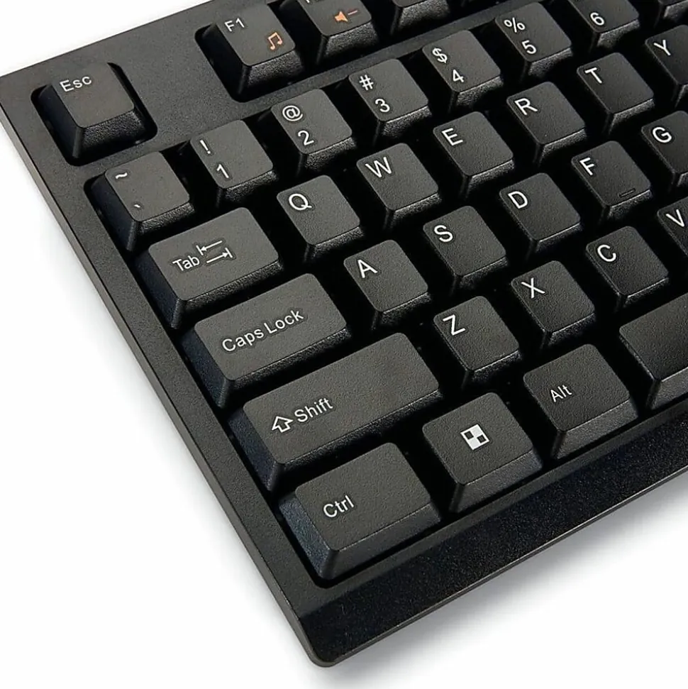 Verbatim Wired Keyboard and Mouse - USB Cable Keyboard - USB Mouse - 1000 dpi - Multimedia Hot Key(s) - 70734