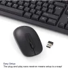 Verbatim Wireless Keyboard and Mouse - USB Type A Wireless Bluetooth 2.40 GHz Keyboard - USB Type A Wireless Mouse - 70724