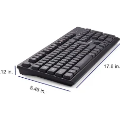 Verbatim Wireless Keyboard and Mouse - USB Type A Wireless Bluetooth 2.40 GHz Keyboard - USB Type A Wireless Mouse - 70724
