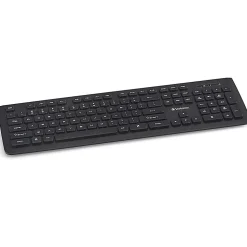 Verbatim Wireless Slim Keyboard - Wireless Connectivity - RF - USB Type A Interface - Computer - PC, Windows, Mac OS, Linux - 99793