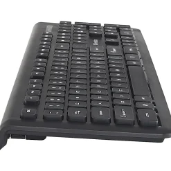 Verbatim Wireless Slim Keyboard - Wireless Connectivity - RF - USB Type A Interface - Computer - PC, Windows, Mac OS, Linux - 99793