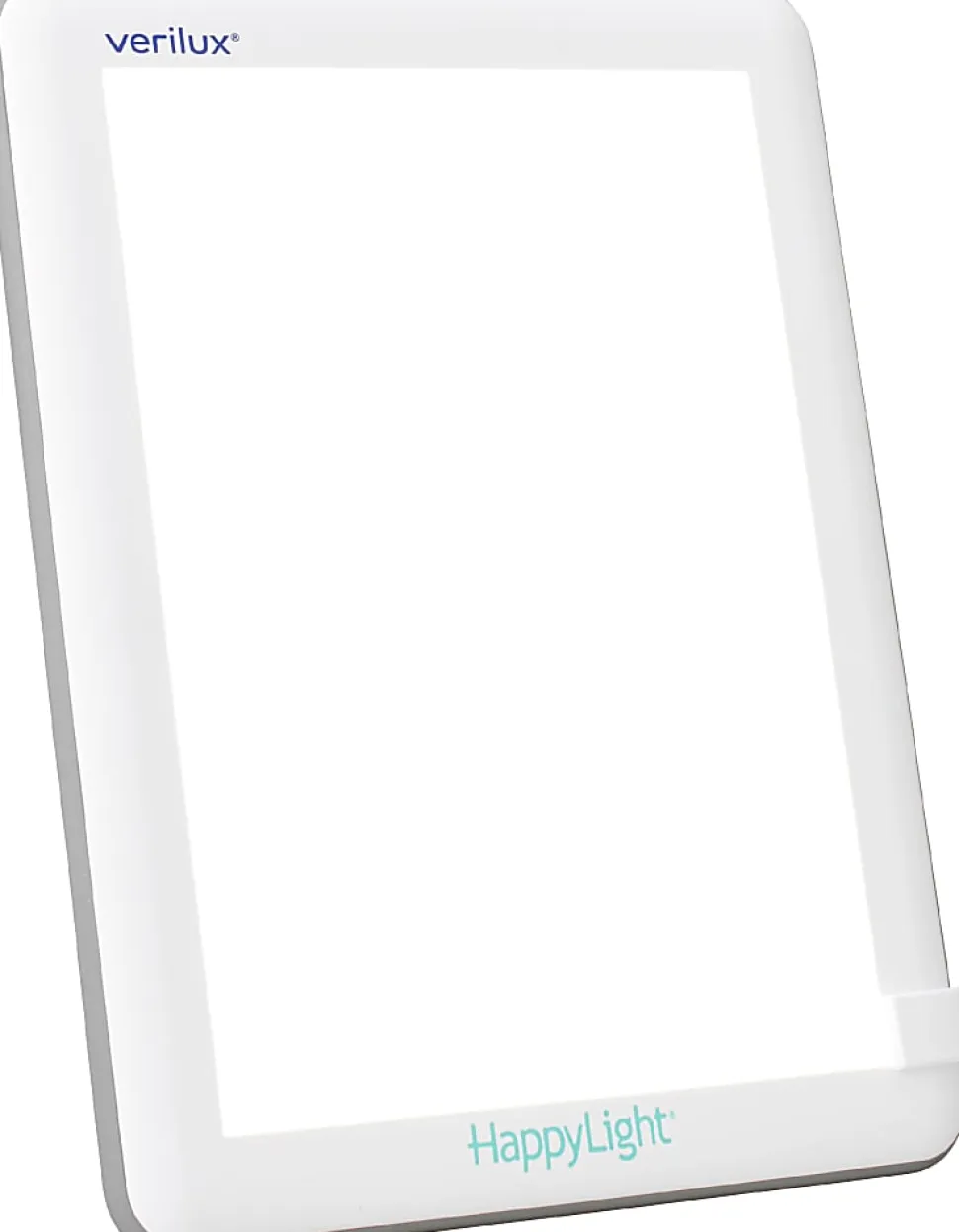 Verilux HappyLight Lucent LED UV-Free Therapy Lamp, 8-5/8"H x 6-5/8"W x 13/16"D, White