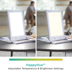 Verilux HappyLight Touch LED UV-Free Therapy Lamp, 10-5/16