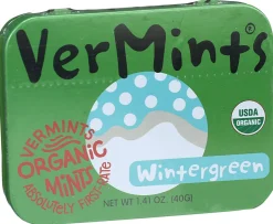 VerMints Organic Breath Mints, Wintermint, 1.41 Oz, Total Qty 6
