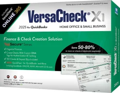 VersaCheck X1 For QuickBooks + VersaCheck ONLINE Gold Bundle, 2025, 1-Year Subscription, PC, Product Key/Download