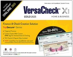 VersaCheck X1 Gold + VersaCheck ONLINE Gold Bundle, 2025, 1-Year Subscription, PC, Product Key/Download
