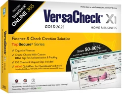 VersaCheck X1 Gold + VersaCheck ONLINE Gold Bundle, 2025, 1-Year Subscription, PC, Product Key/Download
