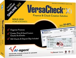 VersaCheck X1 Gold 2026 + VersaCheck ONLINE Gold Bundle, 1 User, 1-Year Subscription, PC, Download