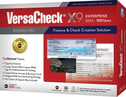 VersaCheck® X9 INKcrypt Enterprise Software, 2023, For 100 Users, Windows® 8.1/10/11, Disc/Product Key