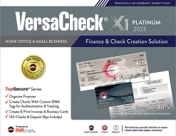VersaCheck® X1 INKcrypt Platinum Software, 2023, Windows® 8.1/10/11, Disc/Product Key