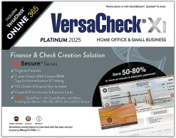 VersaCheck X1 Platinum + VersaCheck ONLINE Platinum Bundle, 2025, 1-Year Subscription, PC, Product Key/Download