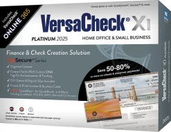 VersaCheck X1 Platinum + VersaCheck ONLINE Platinum Bundle, 2025, 1-Year Subscription, PC, Product Key/Download
