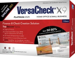 VersaCheck X1 Platinum + VersaCheck ONLINE Platinum Bundle, 2025, For 5 Users, 1-Year Subscription, PC, Product Key/Download