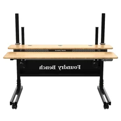 VersaDesk® Foundry Bench® Electric Portable Height Adjustable Standing Desk, 60
