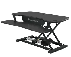 VersaDesk PowerPro Sit-To-Stand Height-Adjustable Electric Desk Converter, 48”W, Black