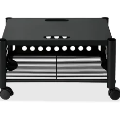 Vertiflex® Steel Underdesk Machine Stand, 11 1/2"H x 21 1/2"W x 17 7/8"D, Black