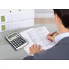 Victor 11003A Mini Desktop Calculator - Large Display, Angled Display, Dual Power, Independent Memory, Battery Backup - 11003A